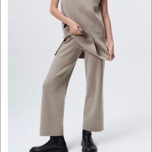 zara bwige knit pants